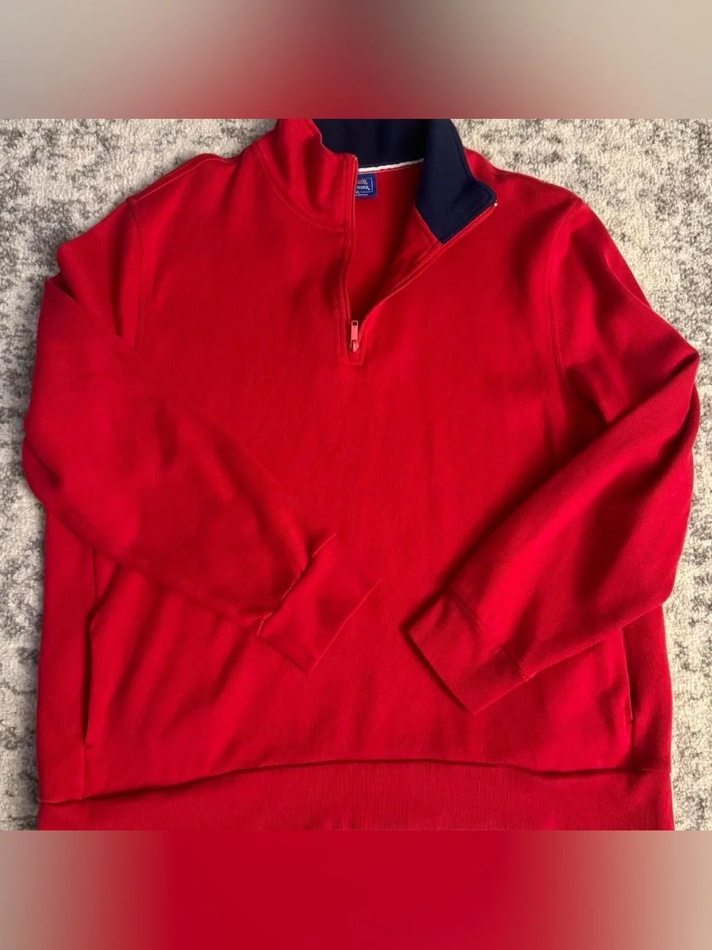 Le Tigre Red Quarter Zip Sweater Size XL